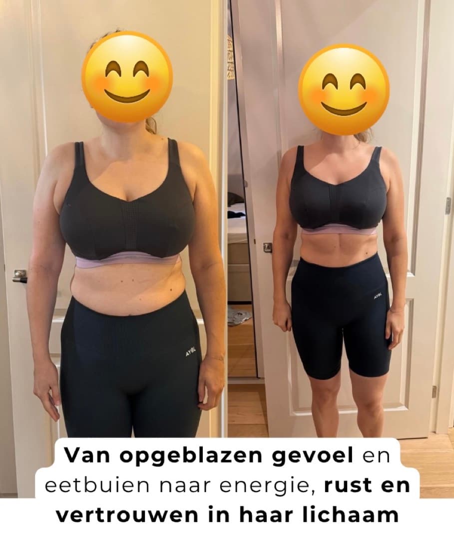 Voor en na van een deelnemer