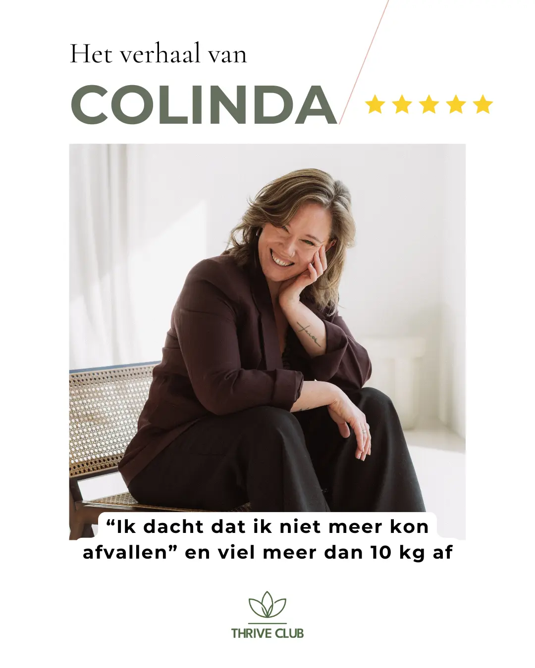 Colinda: "Ik dacht dat ik niet meer kon afvallen" — en viel meer dan 10 kg af.